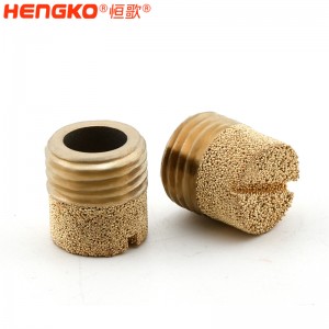 廠家生產加工1分2分4分8分青銅HD型消音器耐高溫消音降噪,氣動元件電磁閥堵頭消音器