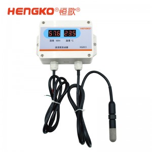 RS485溫濕度塑膠探頭 帶顯-HG803-2W8P-02溫濕度變送器