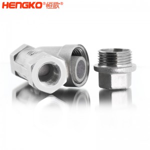 恒歌定制316L粉末燒結不銹鋼Y型過濾器耐腐蝕易清洗，用于化工行業(yè)