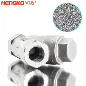 恒歌定制316L粉末燒結不銹鋼Y型過濾器耐腐蝕易清洗，用于化工行業(yè)