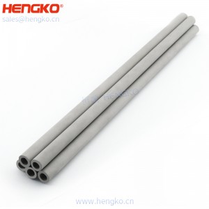 恒歌定制加工微米粉末多孔金屬過濾器元件(氮?dú)鈹U(kuò)散器管)